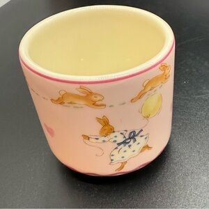 Royal Dalton Peter Rabbit Bunnykins sweetheart series children’s pink egg cup.